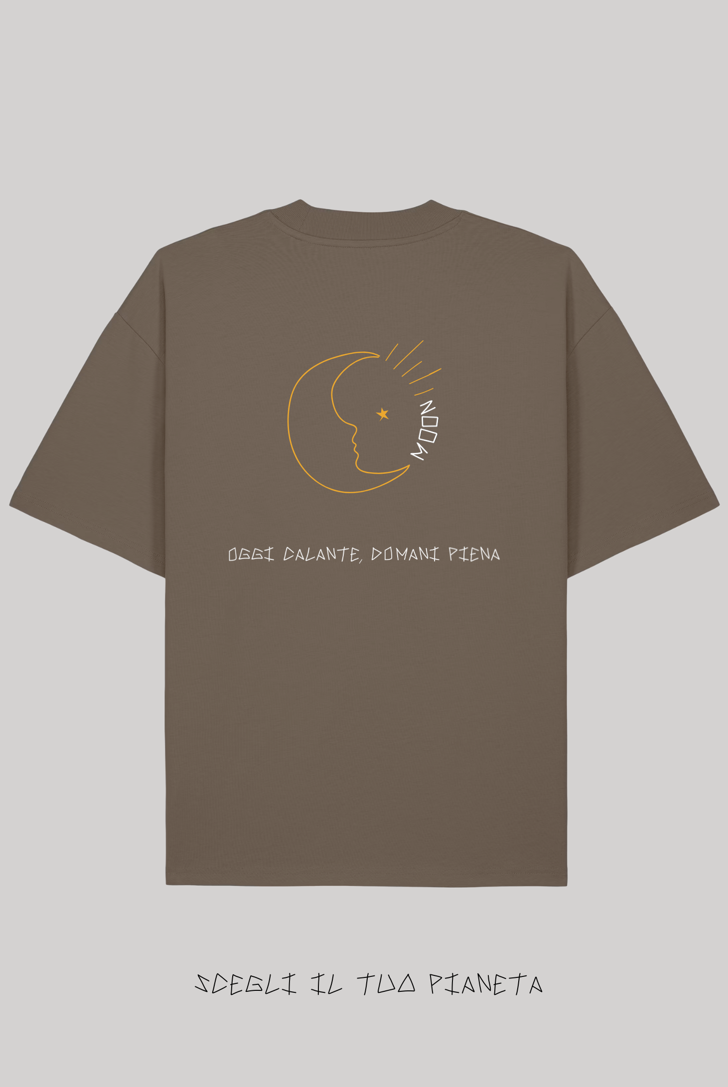T-Shirt Mocha Ricamata - Giorgia Fratta