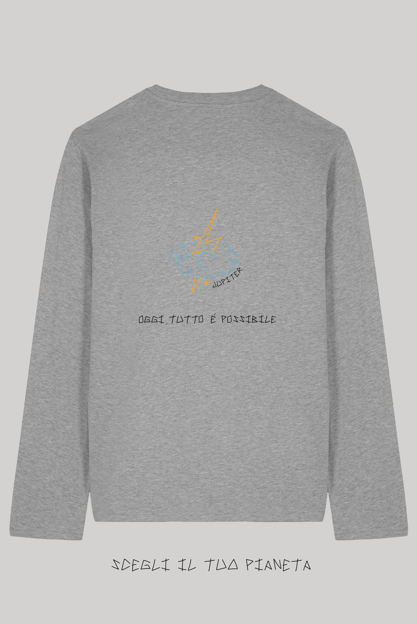 Long Sleeve Grigia Ricamata - Giorgia Fratta
