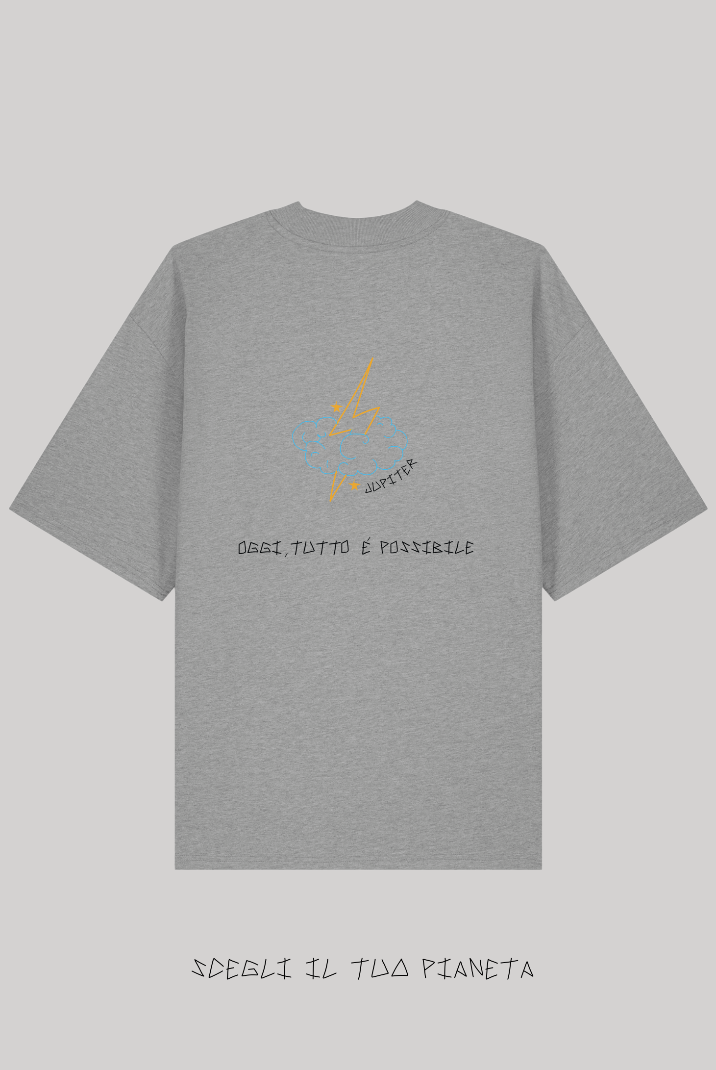 T-Shirt Grigia Ricamata - Giorgia Fratta