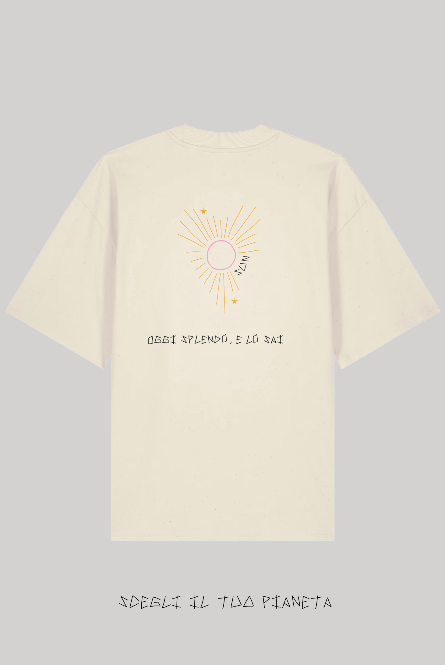 T-Shirt Natural Raw Ricamata - Giorgia Fratta