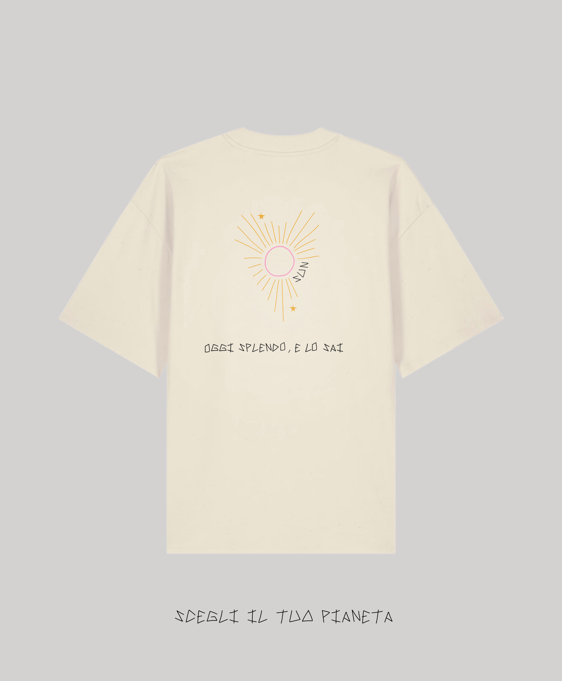 T-Shirt Natural Raw Ricamata - Giorgia Fratta