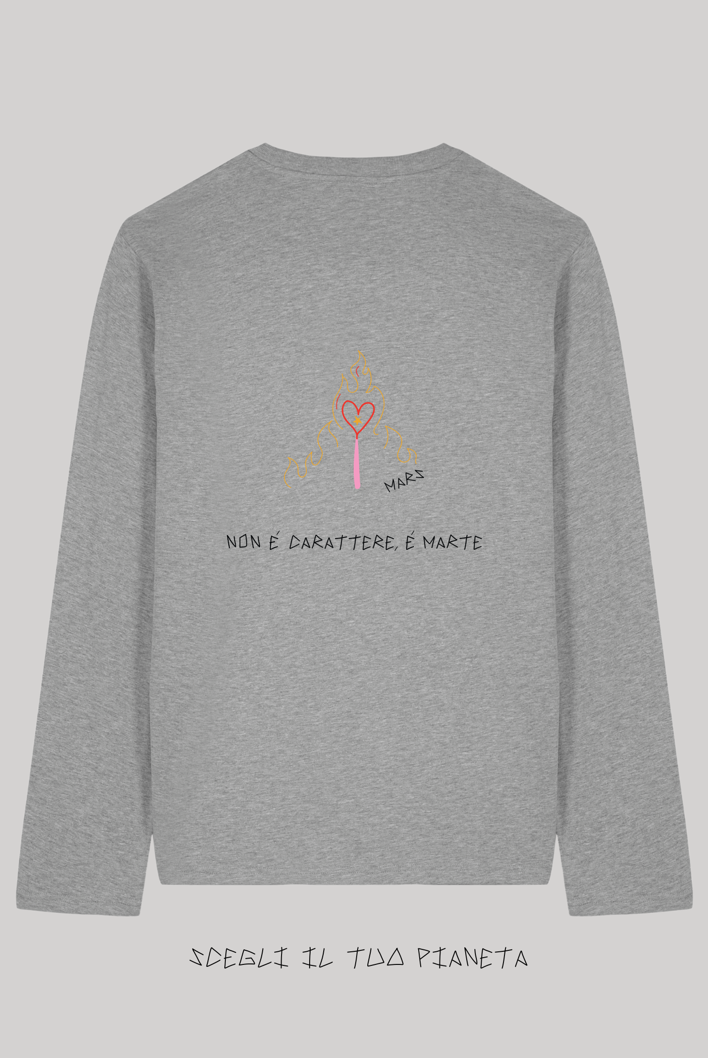 Long Sleeve Grigia Ricamata - Giorgia Fratta