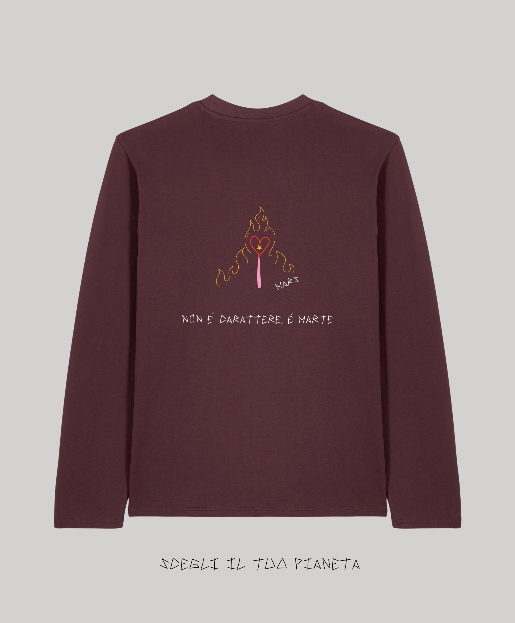 Long Sleeve Red Brown Ricamata - Giorgia Fratta
