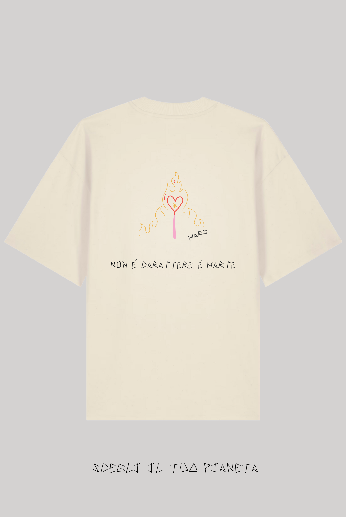 T-Shirt Natural Raw Ricamata - Giorgia Fratta