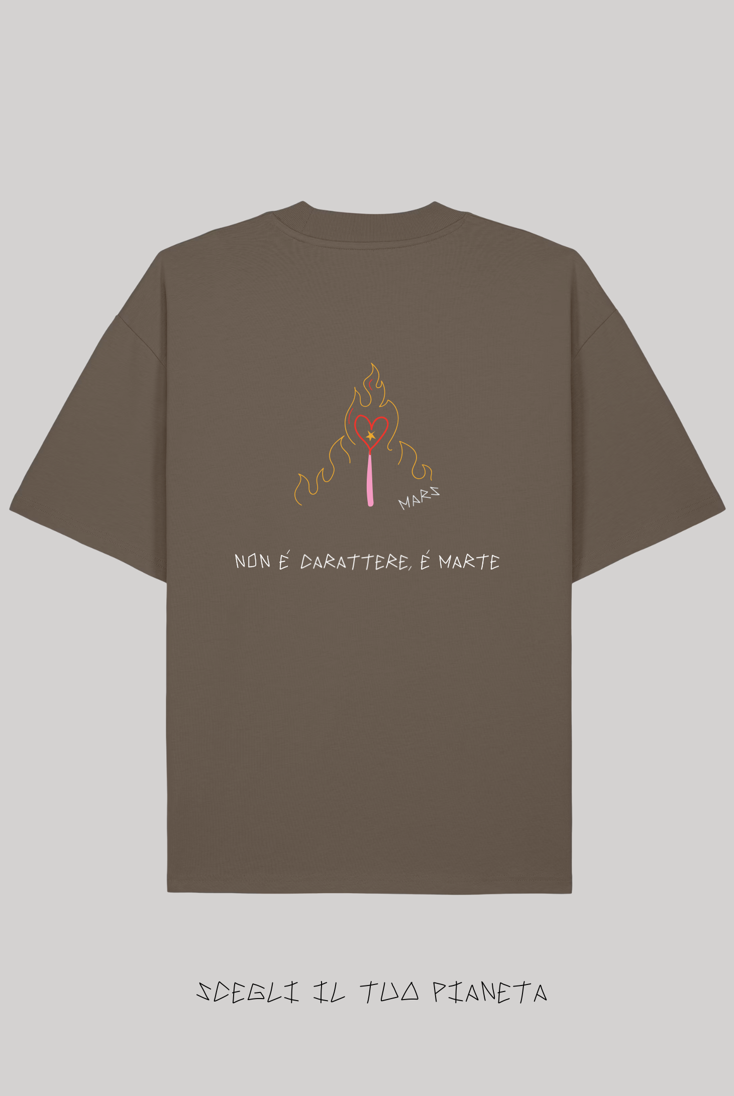 T-Shirt Mocha Ricamata - Giorgia Fratta