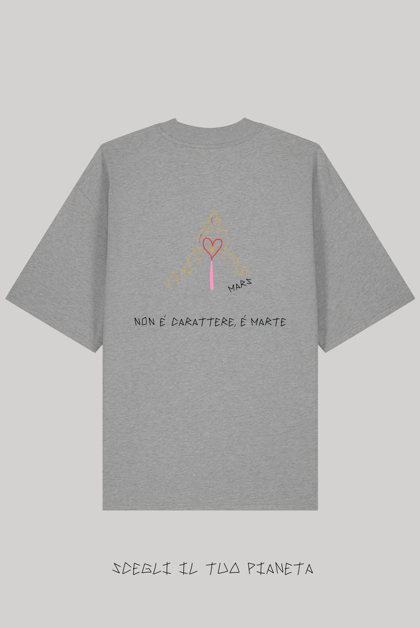 T-Shirt Grigia Ricamata - Giorgia Fratta