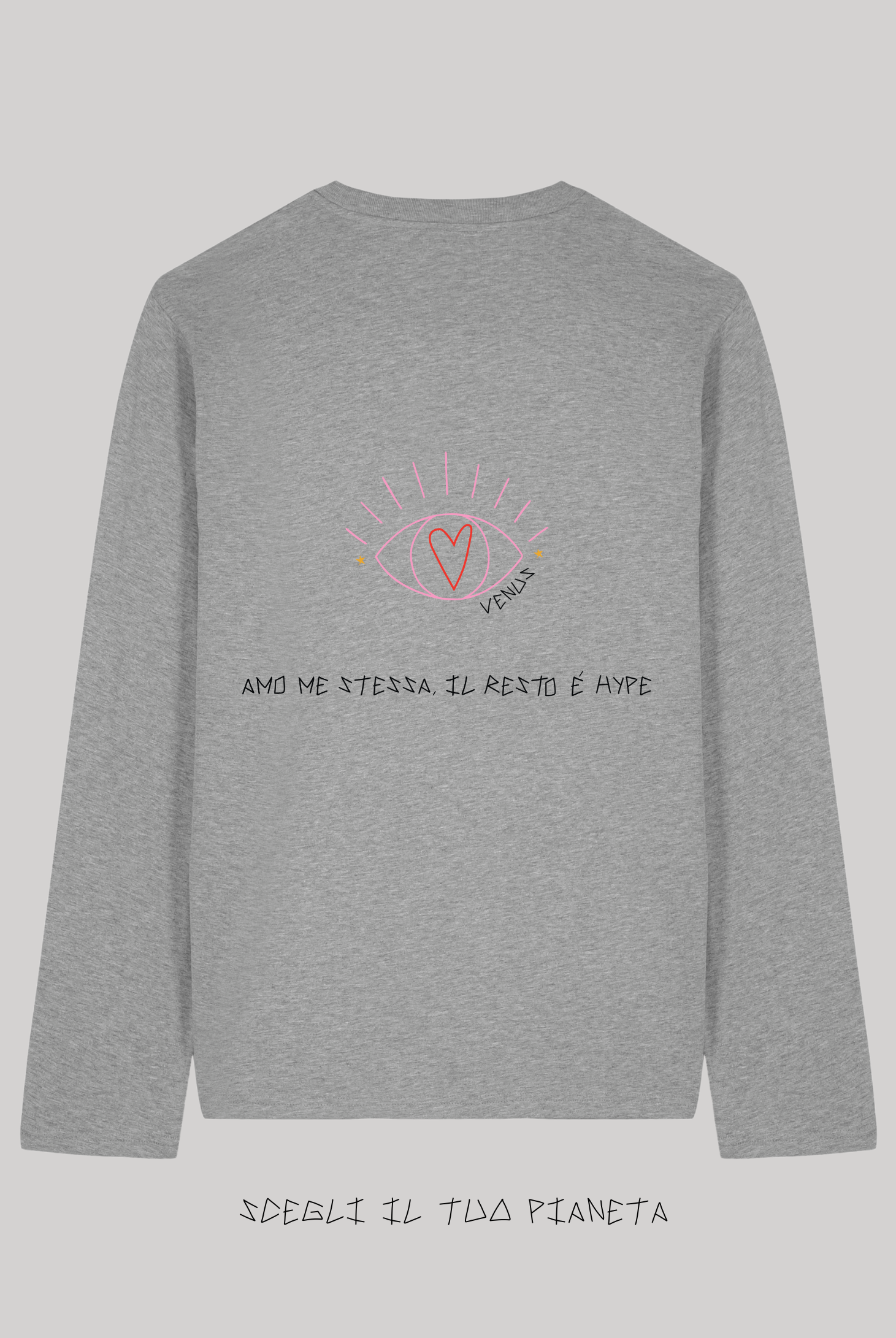 Long Sleeve Grigia Ricamata - Giorgia Fratta