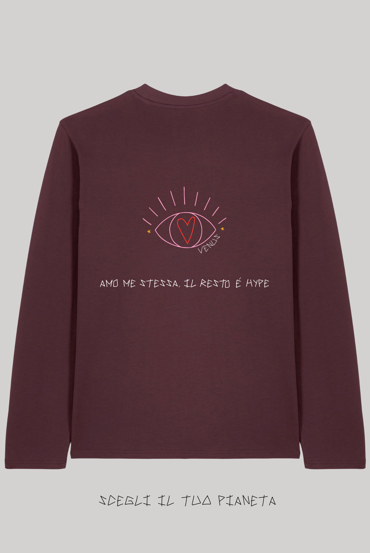 Long Sleeve Red Brown Ricamata - Giorgia Fratta