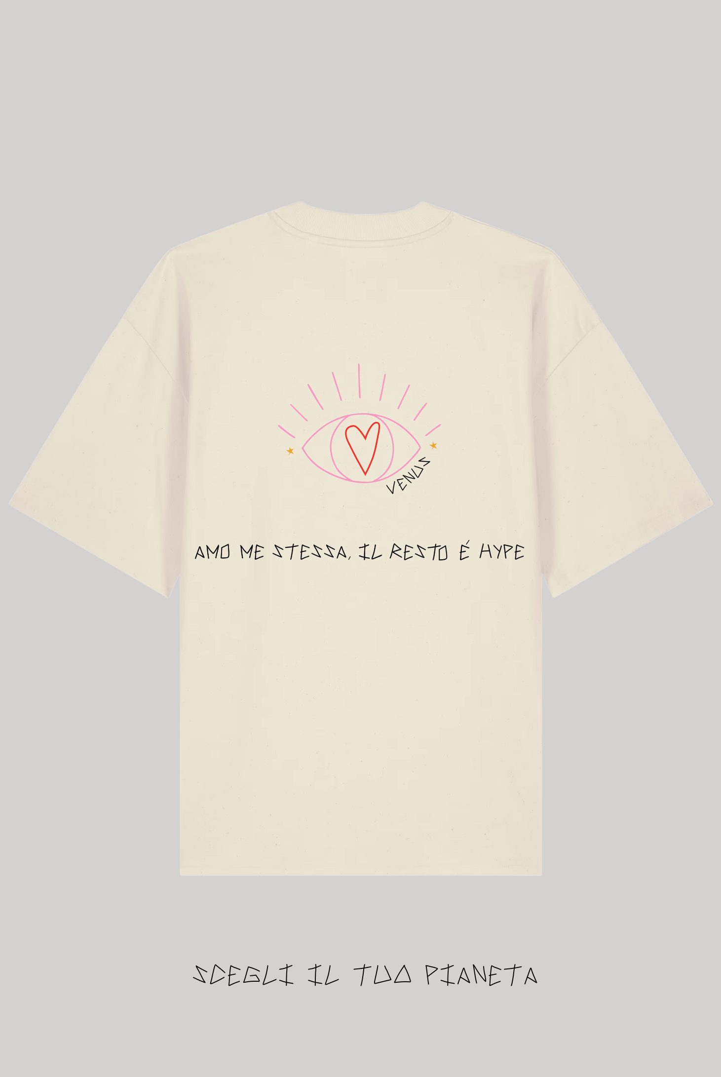 T-Shirt Natural Raw Ricamata - Giorgia Fratta
