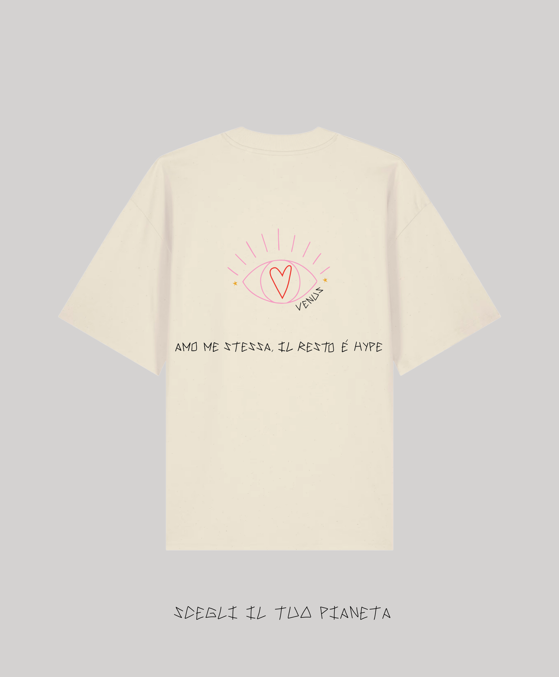 T-Shirt Natural Raw Ricamata - Giorgia Fratta