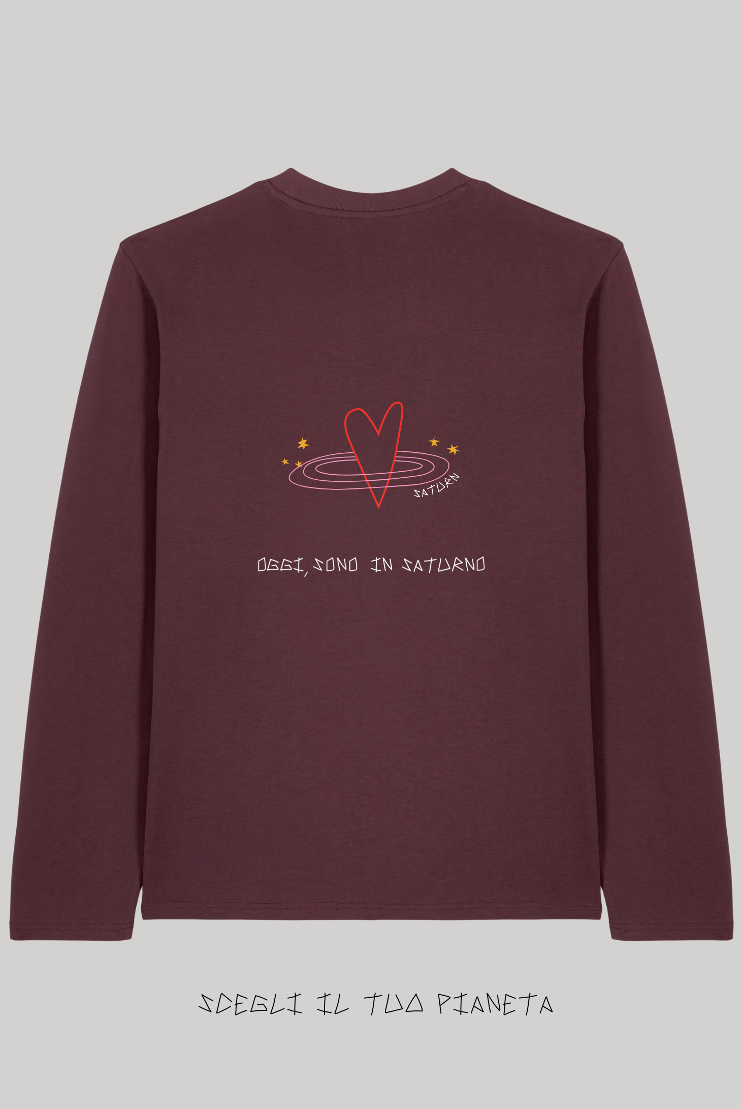 Long Sleeve Red Brown Ricamata - Giorgia Fratta