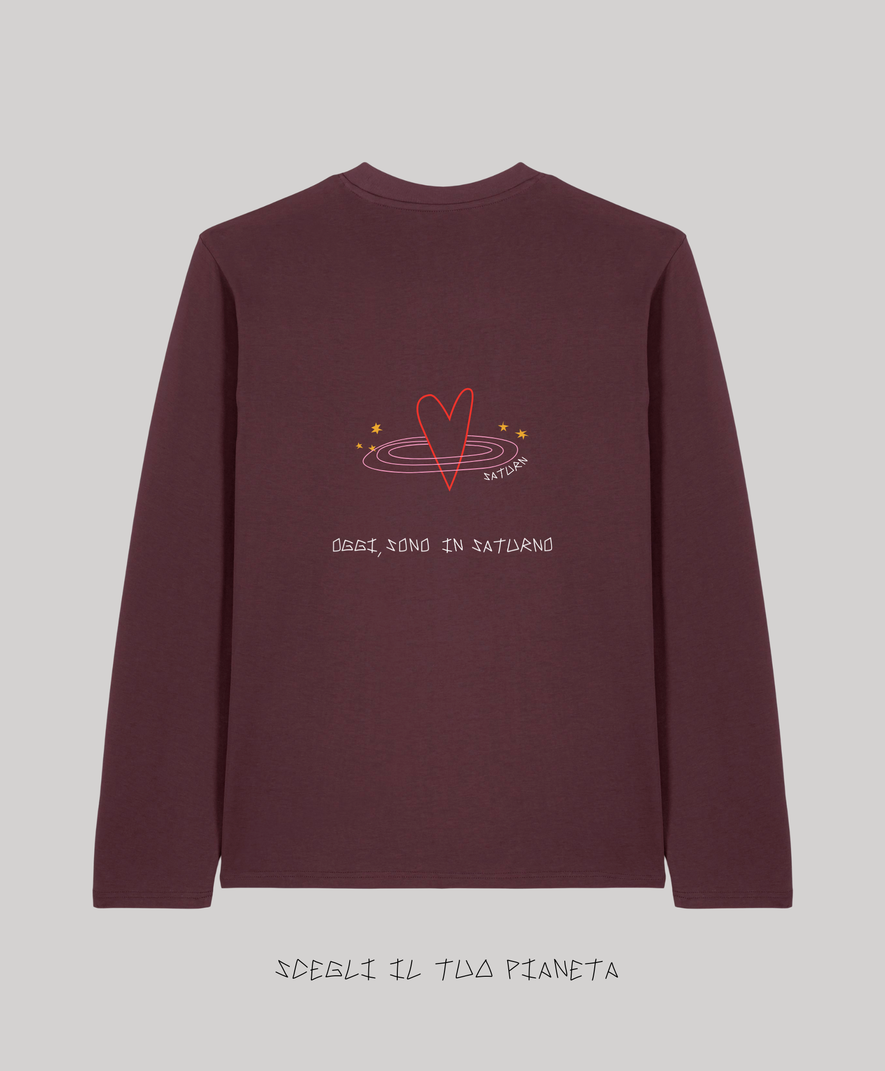 Long Sleeve Red Brown Ricamata - Giorgia Fratta