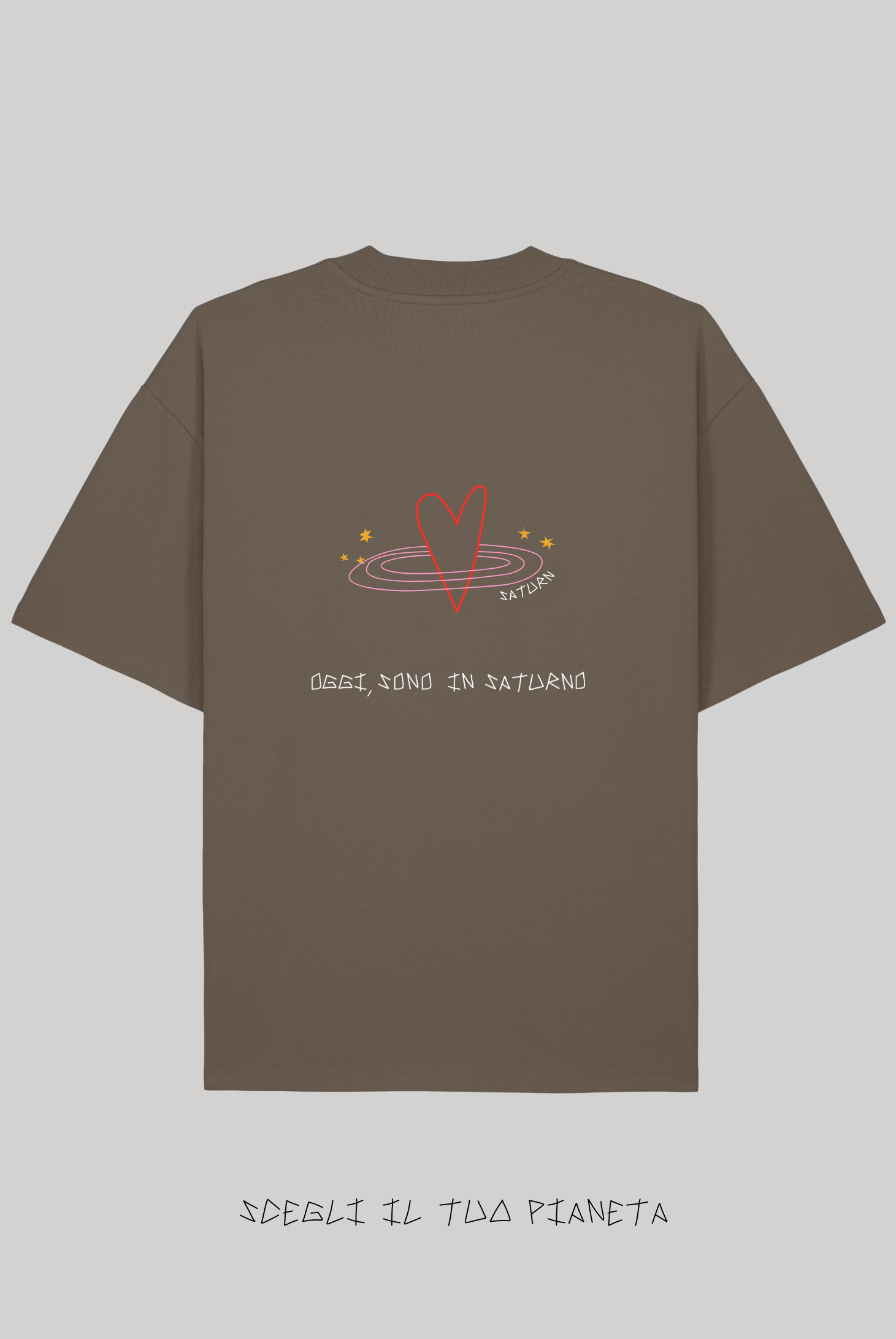 T-Shirt Mocha Ricamata - Giorgia Fratta