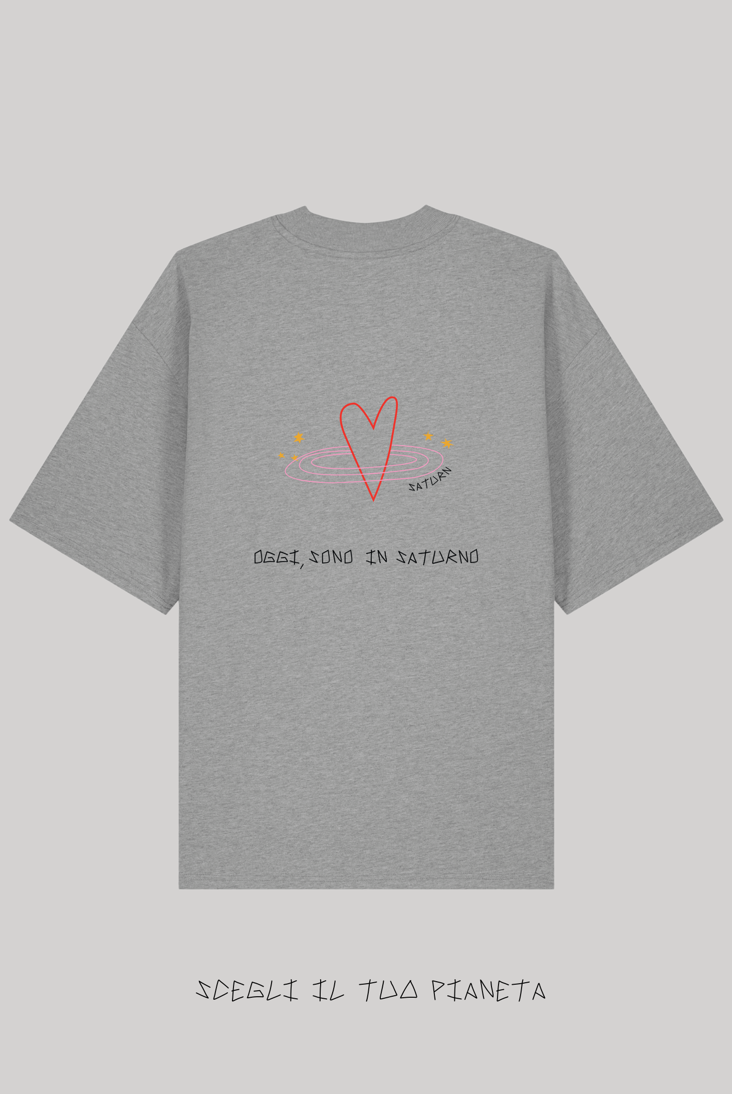 T-Shirt Grigia Ricamata - Giorgia Fratta