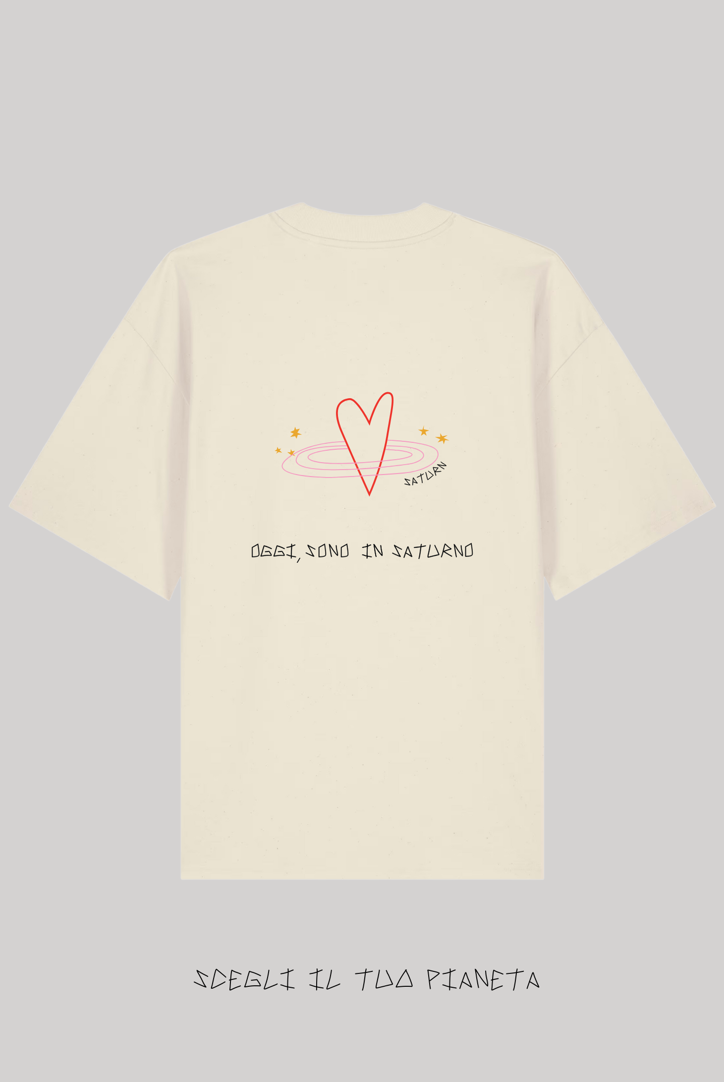 T-Shirt Natural Raw Ricamata - Giorgia Fratta