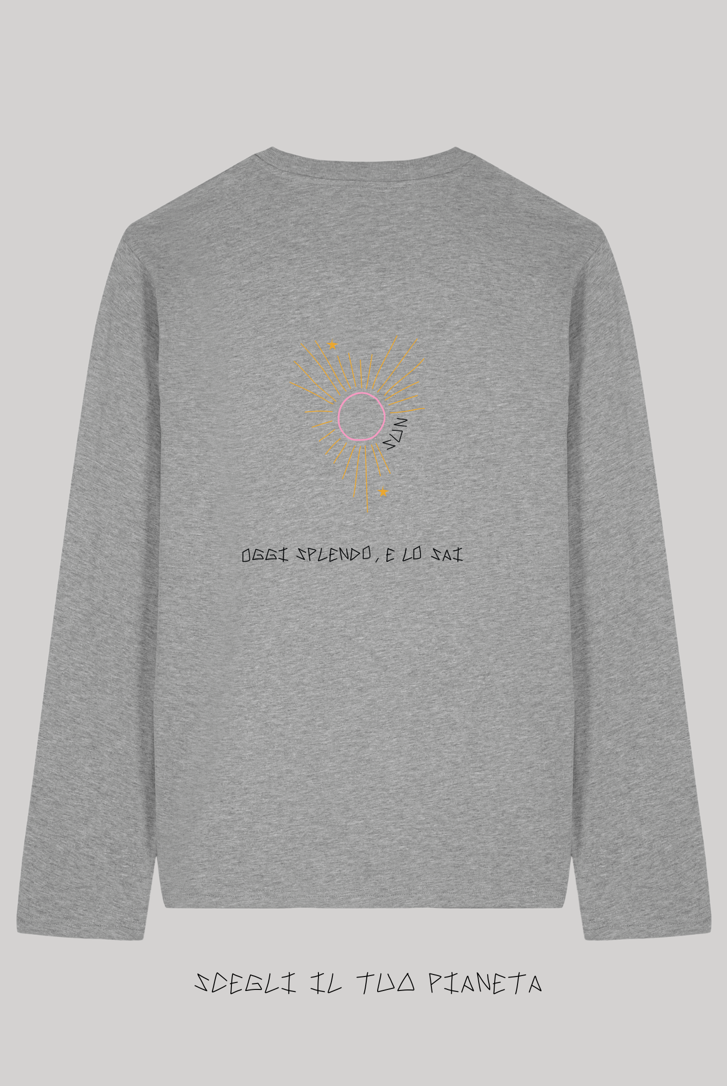 Long Sleeve Grigia Ricamata - Giorgia Fratta