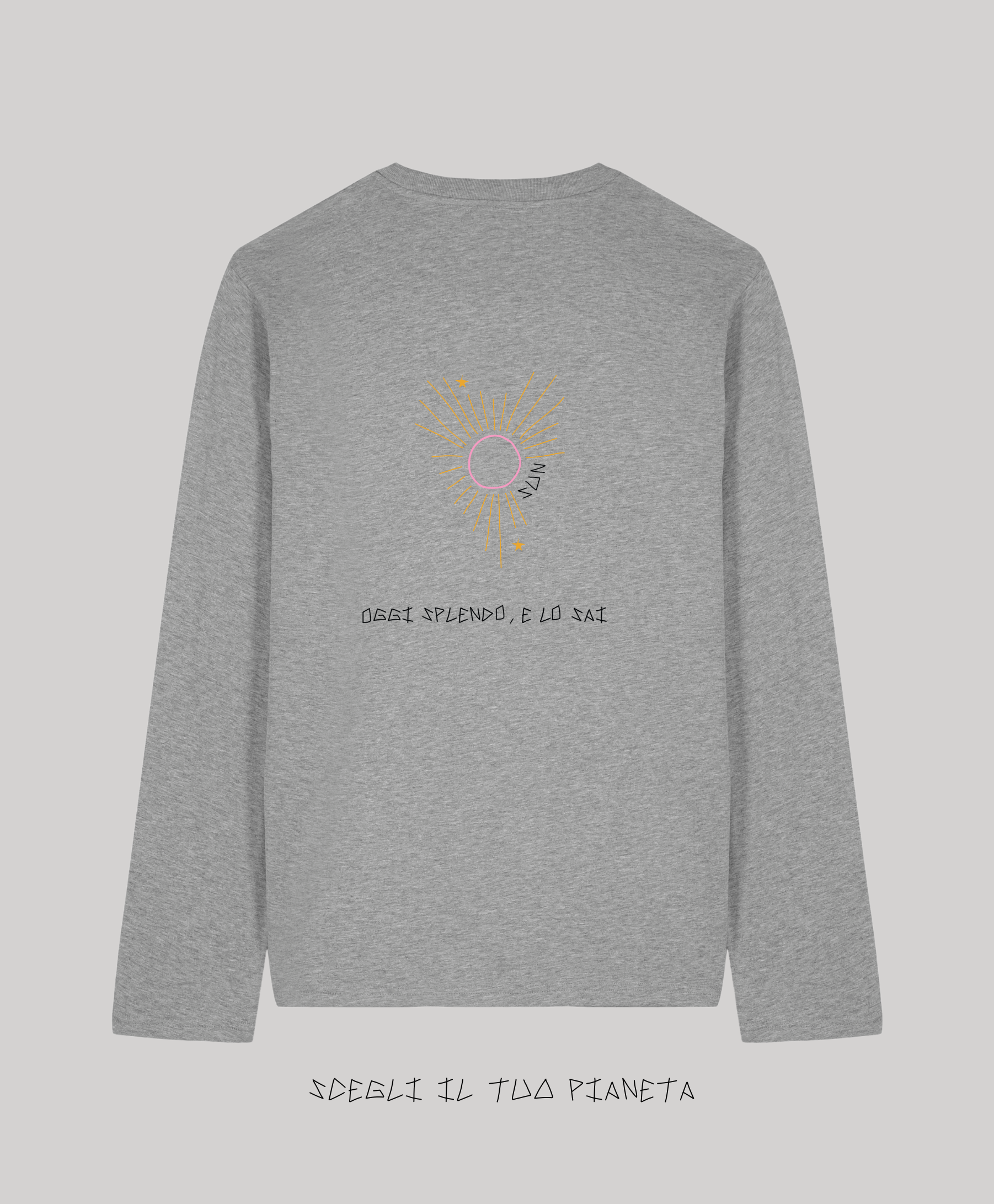 Long Sleeve Grigia Ricamata - Giorgia Fratta