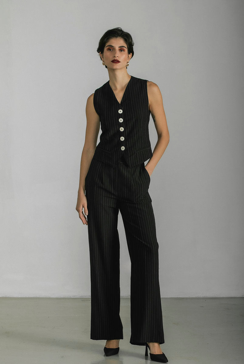 Gilet Isabella Gessato - Giorgia Fratta