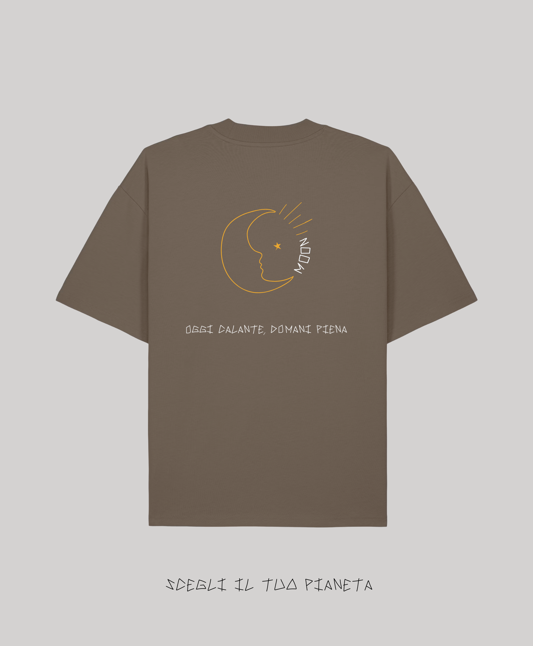 T-Shirt Mocha Ricamata - Giorgia Fratta