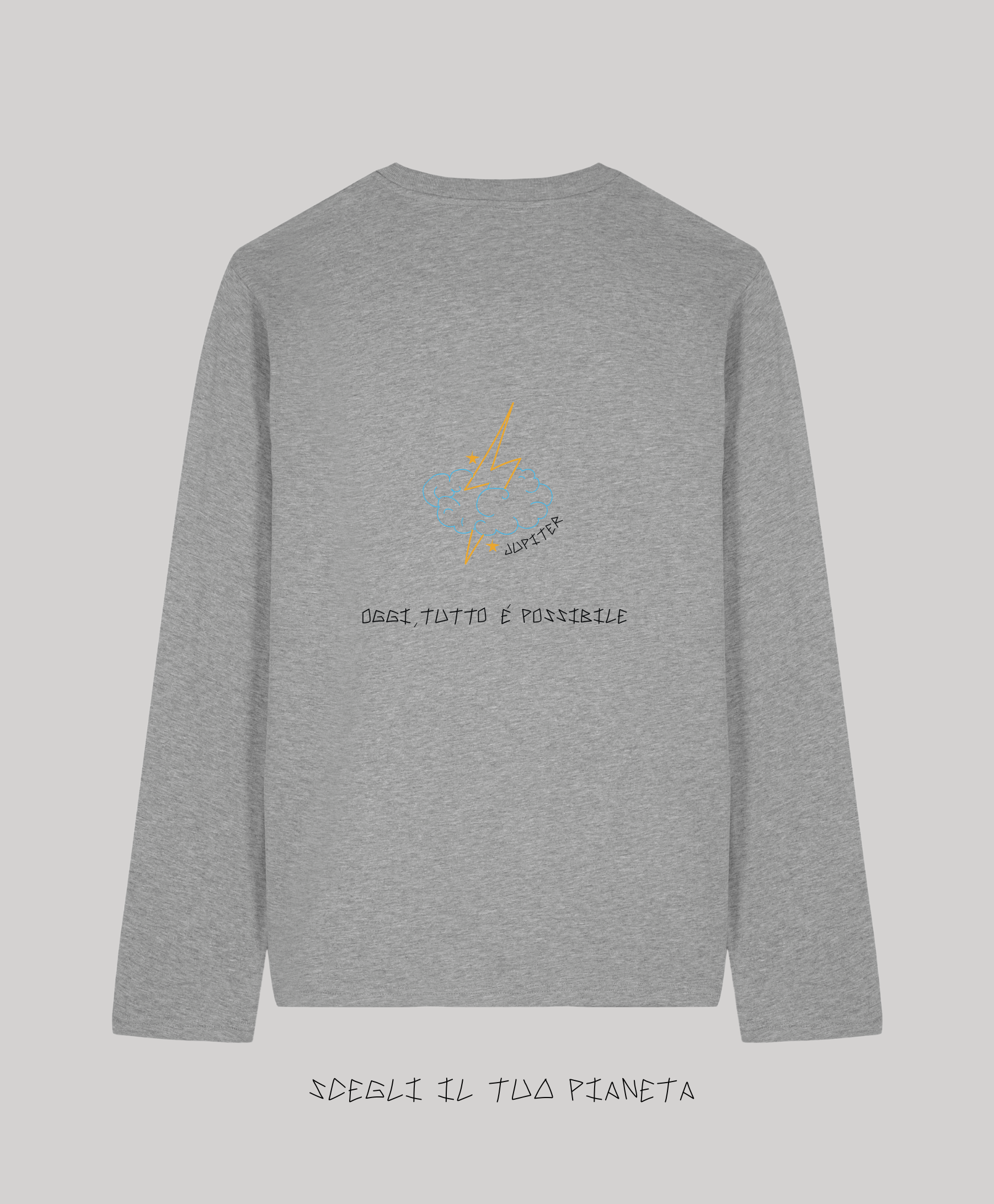 Long Sleeve Grigia Ricamata - Giorgia Fratta
