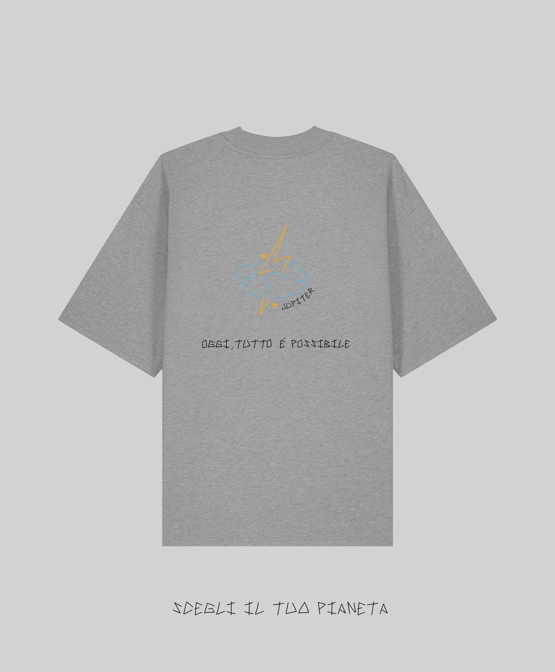 T-Shirt Grigia Ricamata - Giorgia Fratta