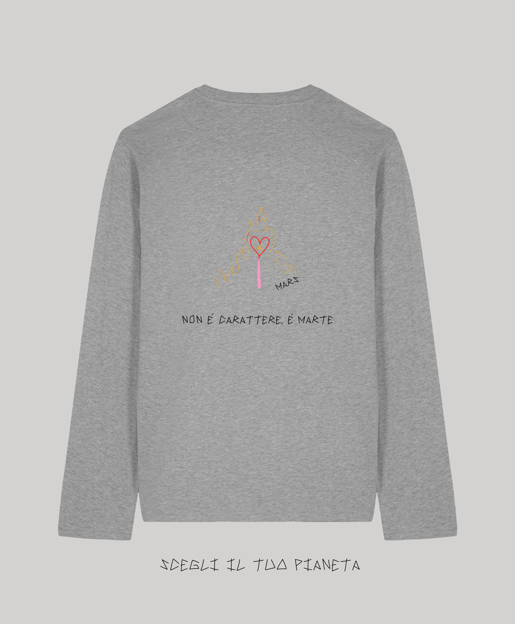 Long Sleeve Grigia Ricamata - Giorgia Fratta