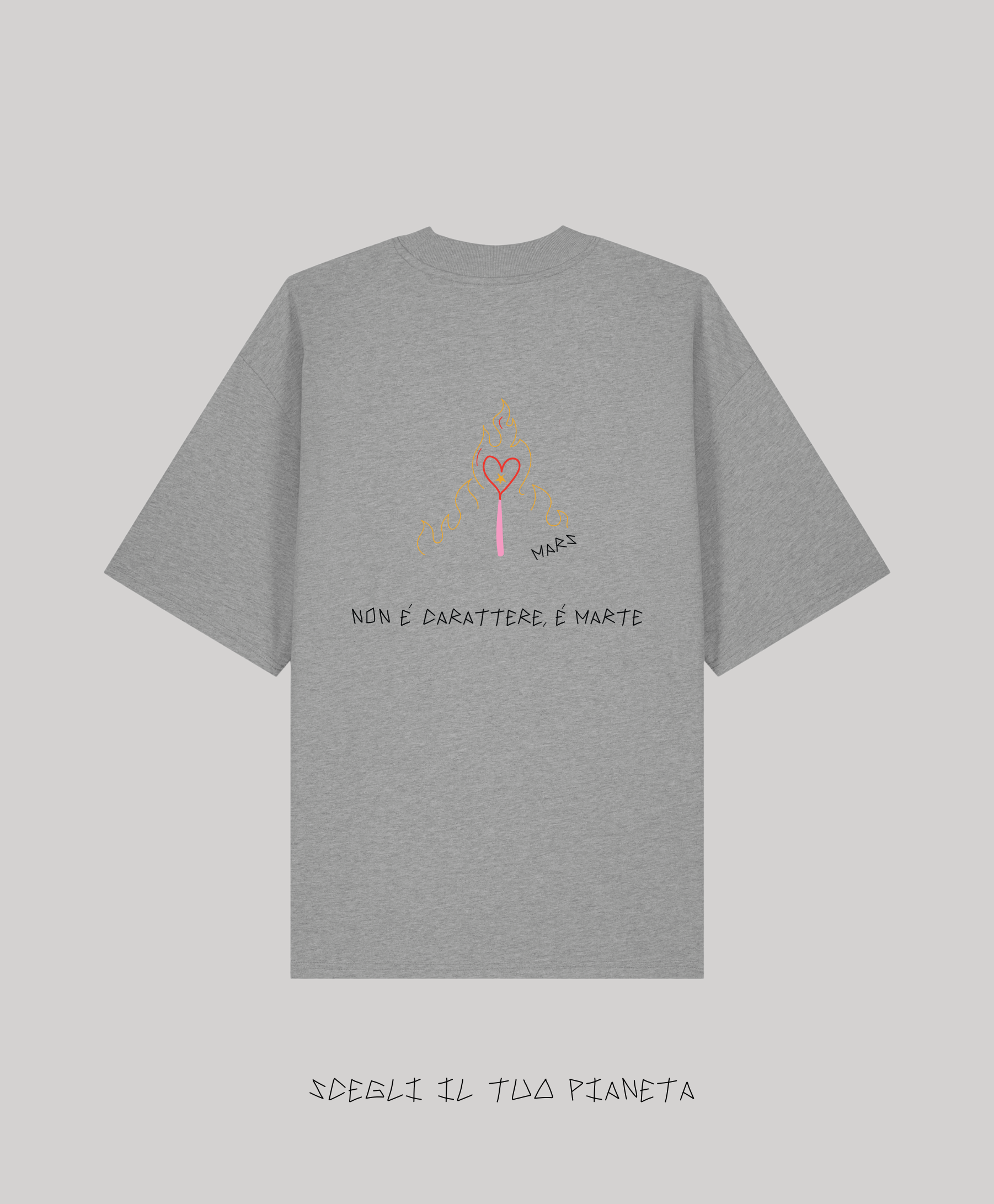 T-Shirt Grigia Ricamata - Giorgia Fratta