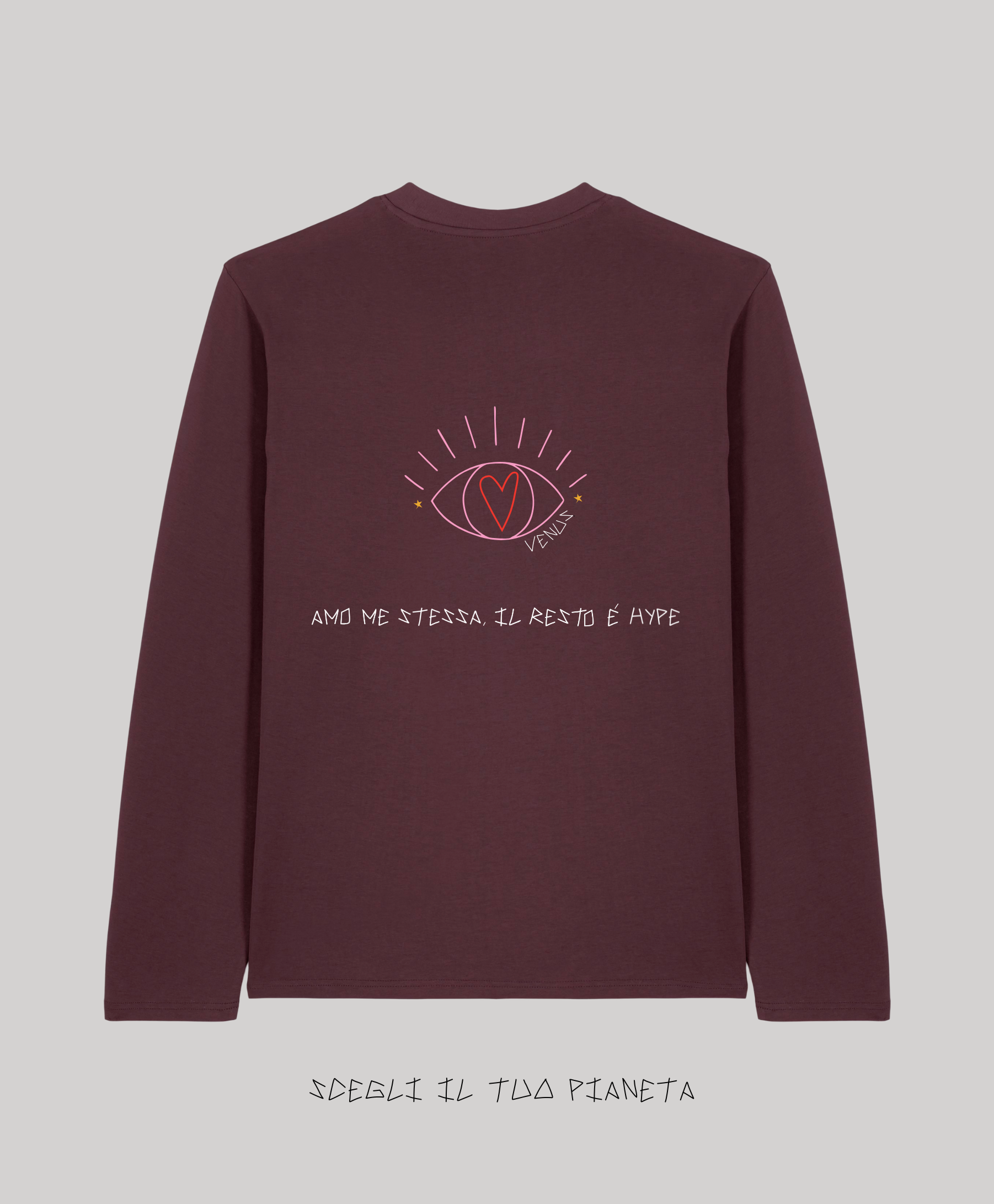Long Sleeve Red Brown Ricamata - Giorgia Fratta