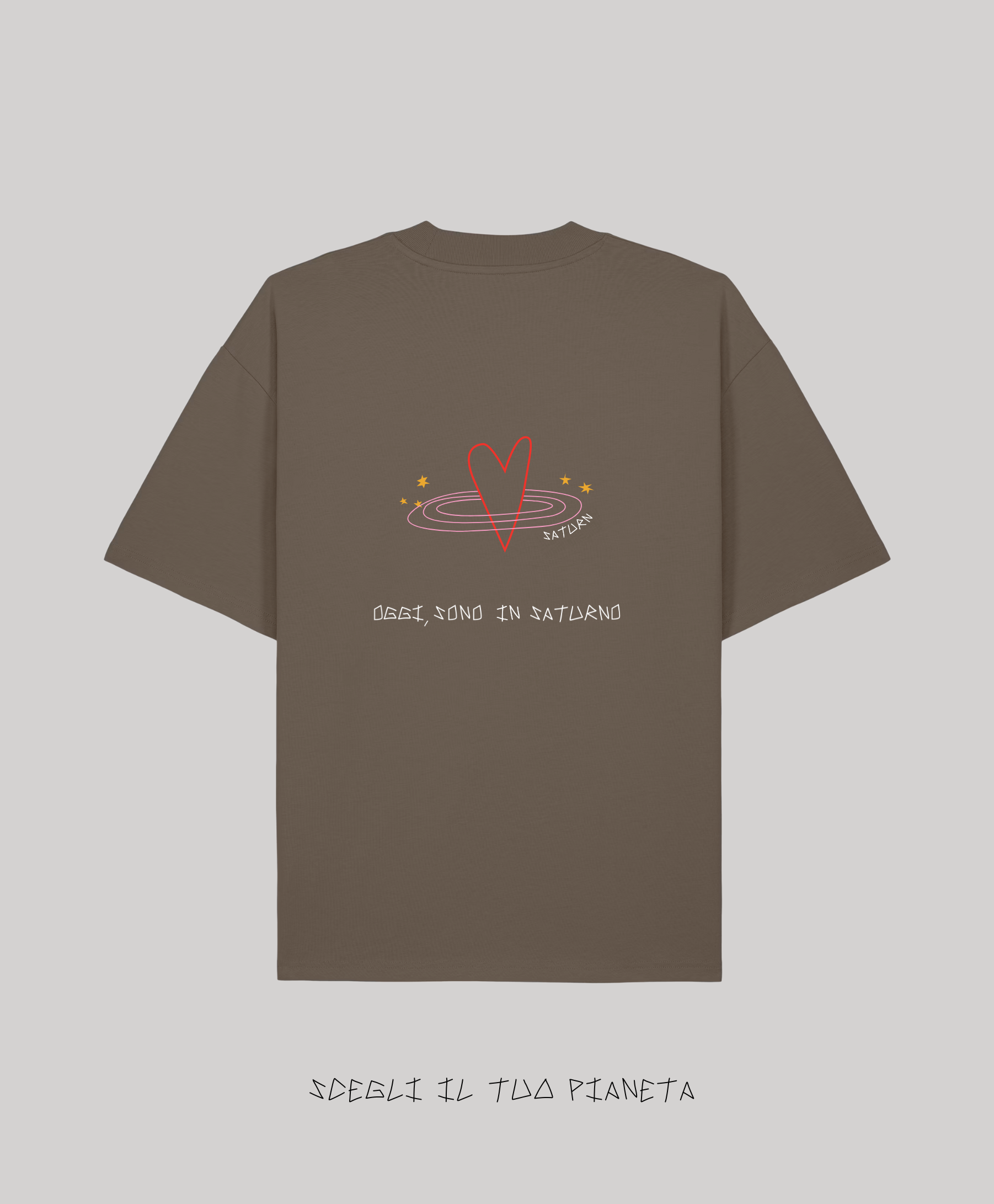 T-Shirt Mocha Ricamata - Giorgia Fratta