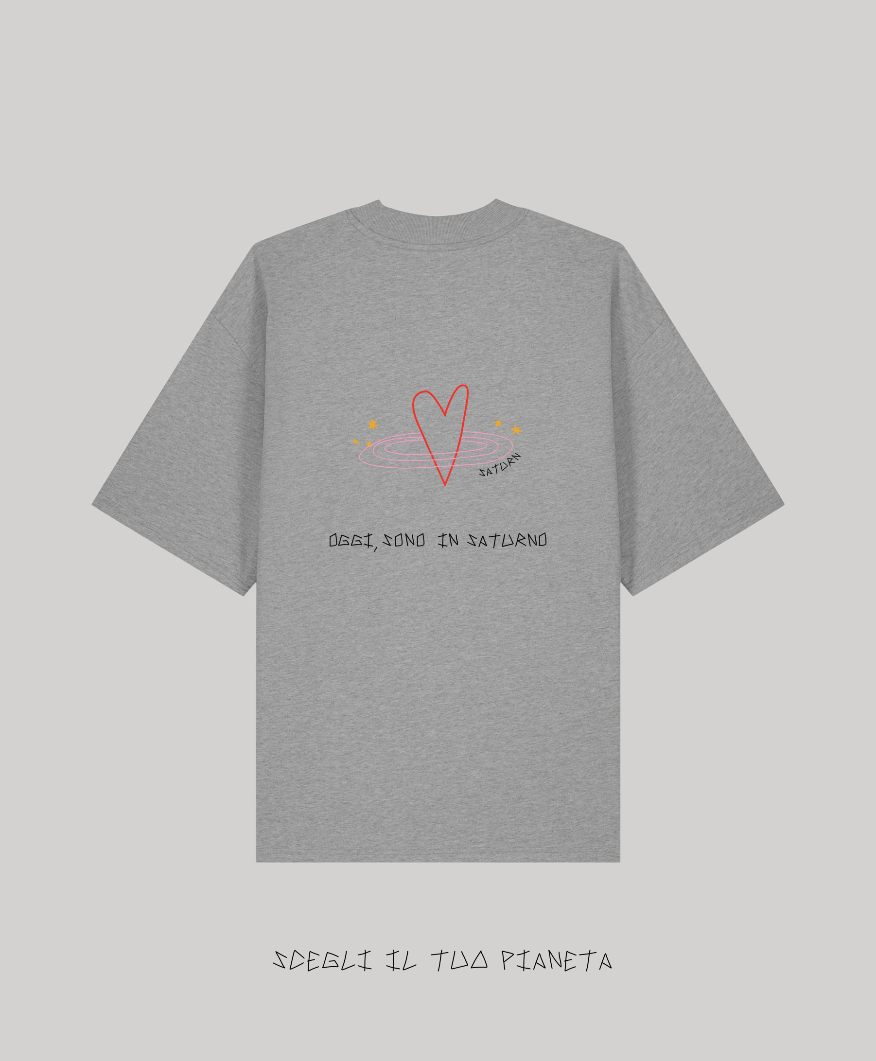 T-Shirt Grigia Ricamata - Giorgia Fratta