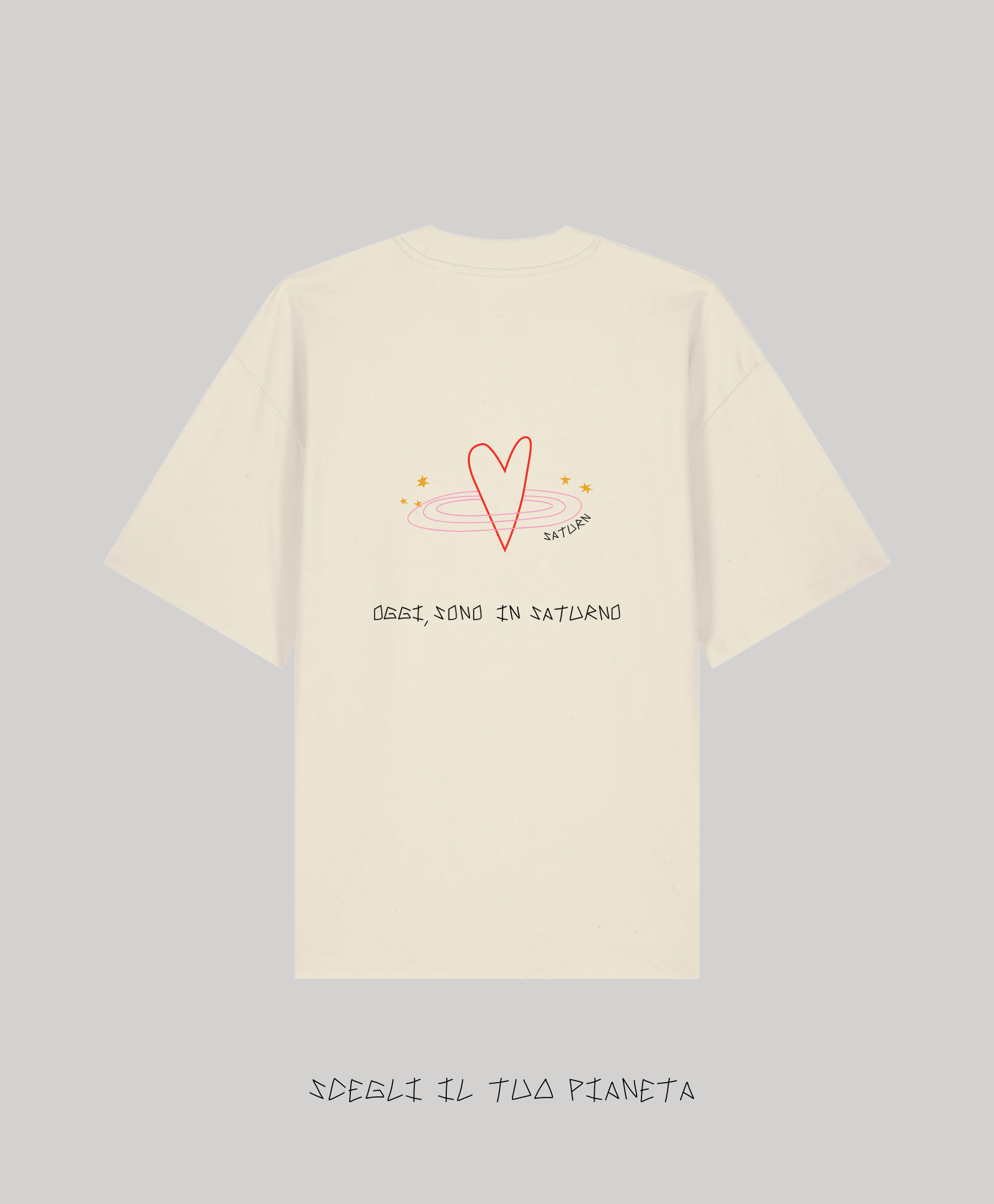 T-Shirt Natural Raw Ricamata - Giorgia Fratta